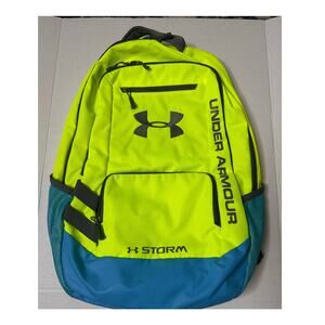 Under Armour X Storm Backpack Neon Yellow Blue Sport School Bag 19" x 15"
